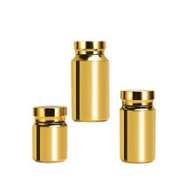 Flacon de luxe en plastique doré pour pilules et médicaments, contenants pharmaceutiques pour capsules, pots de compléments de santé, 80 ml, 120 ml, 150 ml