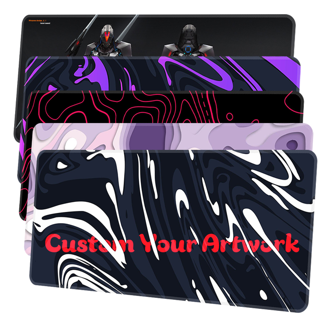 XXL Custom Branded Mouse Pad Factory High Quality Gaming Mouse Pad Big PC Desk Pad Stitched Sublimation Logo Mousepad