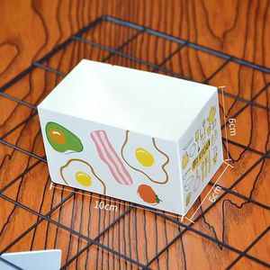 Boîte d'emballage carrée en papier kraft jetable, écologique, recyclable, imperméable, avec logo personnalisé, pour pâtisserie, desserts, sushis, aliments pour animaux de compagnie - Product Image 2