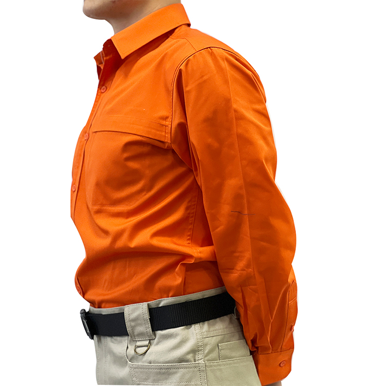 Custom Professional Comfortable  Long Sleeve Mens Slim Formal Officer Security Guard Uniform Shirts