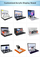 Panneaux d'affichage texte en acrylique haut de gamme personnalisés OEM ODM Supports d'affichage de fichiers de menu de bureau pour les magasins de détail Exposition de texte