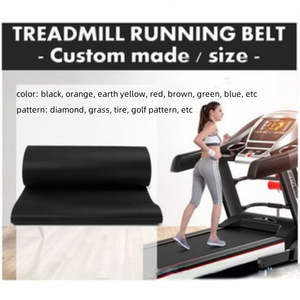 प्रतिरोधी ब्लैक गोल्फ डायमंड पैटर्न 1.8 मिमी pvc ट्रेडमिल वॉकिंग बेल्ट प्रतिस्थापन - Product Image 2