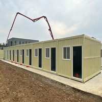 Casa Contenedor Portátil de 20 pies, Casas Modulares Prefabricadas, Edificio de Acero Plegable para Sala de Estar, Taller, Camping