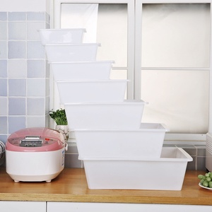 Boîte de rangement <span class=keywords><strong>rectangulaire</strong></span> épaisse sans couvercle GREENSIDE en PP de qualité alimentaire pour plats épicés, idéale pour les garderies et supermarchés - Style japonais - Product Image 2