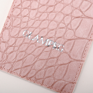 GLAMPKG Bolsa de Almacenamiento para Peines de Pelo, Portátil, Resistente, de Cuero Rosa - Product Image 5