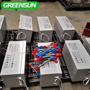 Batteries au gel rechargeables à décharge profonde Greensun 12V 260Ah 250Ah, batteries solaires au plomb-acide, pour l'Europe - Product Image 6