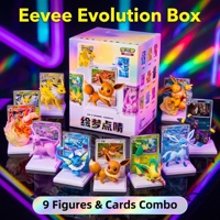 Coffret Cadeau Officiel 151 Figurines Peintes Rêve PTCG Dream Highlight Eeveelutions Version Chinoise – Lot de Cartes à Collectionner