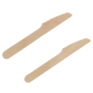 Pisau kayu jumlah besar Set alat makan pisau kustom produsen peralatan ramah lingkungan gratis pisau sampel peralatan makan luar ruangan - Product Image 6