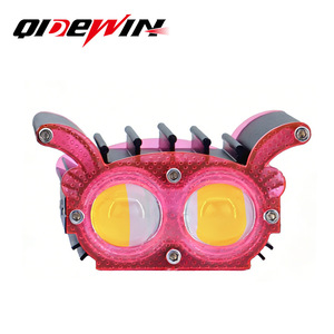 Qideguan Dual-eye LED Motorcycle <b>Spotlight</b> 12V IP67 X-shaped Headlight for Electric Vehicle - Product Image 4