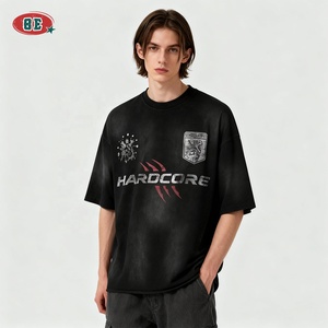 T-shirt da uomo personalizzata di alta qualità, oversize con spalle scese, in cotone pesante effetto sbiadito, per produttori di <span class=keywords><strong>abbigliamento</strong></span> - Product Image 3