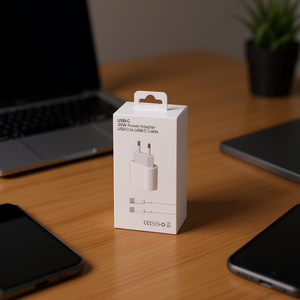อะแดปเตอร์แปลงไฟ USB C 25W พร้อมสาย USB C ถึง USB C 1M ชาร์จเร็วสำหรับแล็ปท็อปโทรศัพท์แท็บเล็ต - Product Image 2
