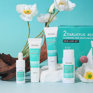 ชุดดูแลผิวจากสิวกรดซาลิไซลิก สำหรับผิวเป็นสิวง่าย ชุดดูแลเส้นผม 4 ชิ้น ประกอบด้วยเอสเซนส์ ครีมทำความสะอาดผิวหน้า และโทนเนอร์ - Product Image 6