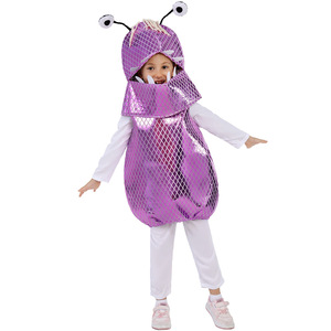 ชุดมอนสเตอร์สำหรับเด็ก ชุดเล่นบทบาทอาบู สีม่วง ชุดแสดงวันฮาโลวีน - Product Image 5
