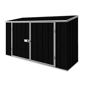 Abri <span class=keywords><strong>de</strong></span> <span class=keywords><strong>jardin</strong></span> et <span class=keywords><strong>armoire</strong></span> en résine résistante aux intempéries - Conception à double <span class=keywords><strong>porte</strong></span> verrouillable pour outils <span class=keywords><strong>de</strong></span> <span class=keywords><strong>jardin</strong></span>, vélos et accessoires <span class=keywords><strong>de</strong></span> <span class=keywords><strong>jardin</strong></span> - Product Image 2