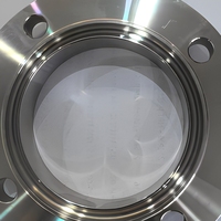 Raccord de tuyauterie à bride en acier inoxydable 11864, sanitaire et aseptique, finition usinée ou polie pour connexion de pipeline