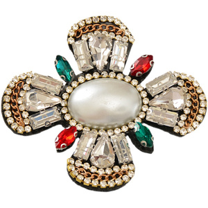 Bán buôn tùy chỉnh Chenille các bản vá lỗi với sắt ủng hộ thêu túi Giày phụ kiện Thêu Kim Cương vá - Product Image 6