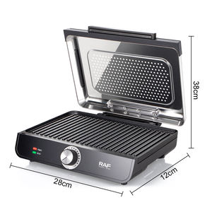 RAF R.2603 Nuova Griglia per Bistecche con <span class=keywords><strong>Piastre</strong></span> Rimovibili Antiaderenti, <span class=keywords><strong>Tostapane</strong></span> Elettrico per Interni - Product Image 6