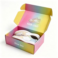 Boîte d'emballage en papier de haute qualité, durable, personnalisable et recyclable, pour vêtements, chaussures, sous-vêtements, chaussettes, vente en gros