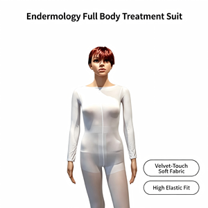 Women <b>Full</b> <b>Body</b> Slimming Suit <b>Body</b> Sculpting Clothes Roller <b>Massage</b> Vacuum Pressure Therapy Suit - Product Image 4