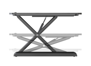 Table pliante en V pour ordinateur portable, Table réglable, ressort à gaz, hauteur réglable manuellement, station de travail - Product Image 3