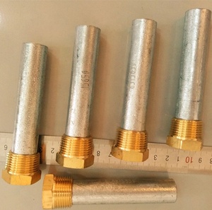 ASTM B418-95 chúng tôi Mill 18001k kẽm anode Rod với Threaded Bolt và thép cắm hàn - Product Image 2