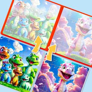 Puzzles magnétiques durables pour enfants de 0 à 3 ans et de 3 à 6 ans, livres de puzzles d'animaux avancés pour les tout-petits, jouets éducatifs préscolaires - Product Image 4