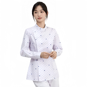 Ensemble de blouses d'hôpital pour femmes personnalisables OEM à bas prix uniforme d'infirmière clinique avec techniques imprimées Spandex matériel - Product Image 6