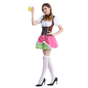 Costume de cosplay de demoiselle d'honneur bavaroise pour l'Oktoberfest - Tenue de déguisement pour le festival de la bière de Munich - Product Image 3