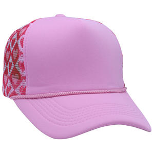 Kadınlar pembe ve leopar örgü beyzbol şapkası hayvan baskı örgü şoför şapkası Retro pembe Snapback şapka leopar baskı ile - Product Image 3