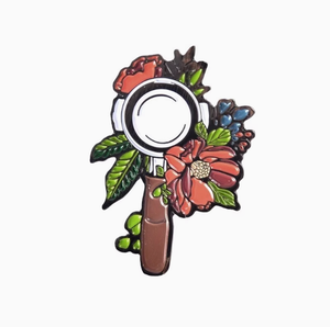 Diseño libre Latte Art Logo café flores esmalte pines esmalte suave Aleación de Zinc hierro Metal artesanía pines <span class=keywords><strong>encanto</strong></span> pinos para la venta - Product Image 4