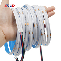Tira de Luces LED COB RGB DC24V IP20, Regulable, Multicolor, USB/Wi-Fi, Cambio de Color Inteligente, Certificación CE/ROHS, CRI>90