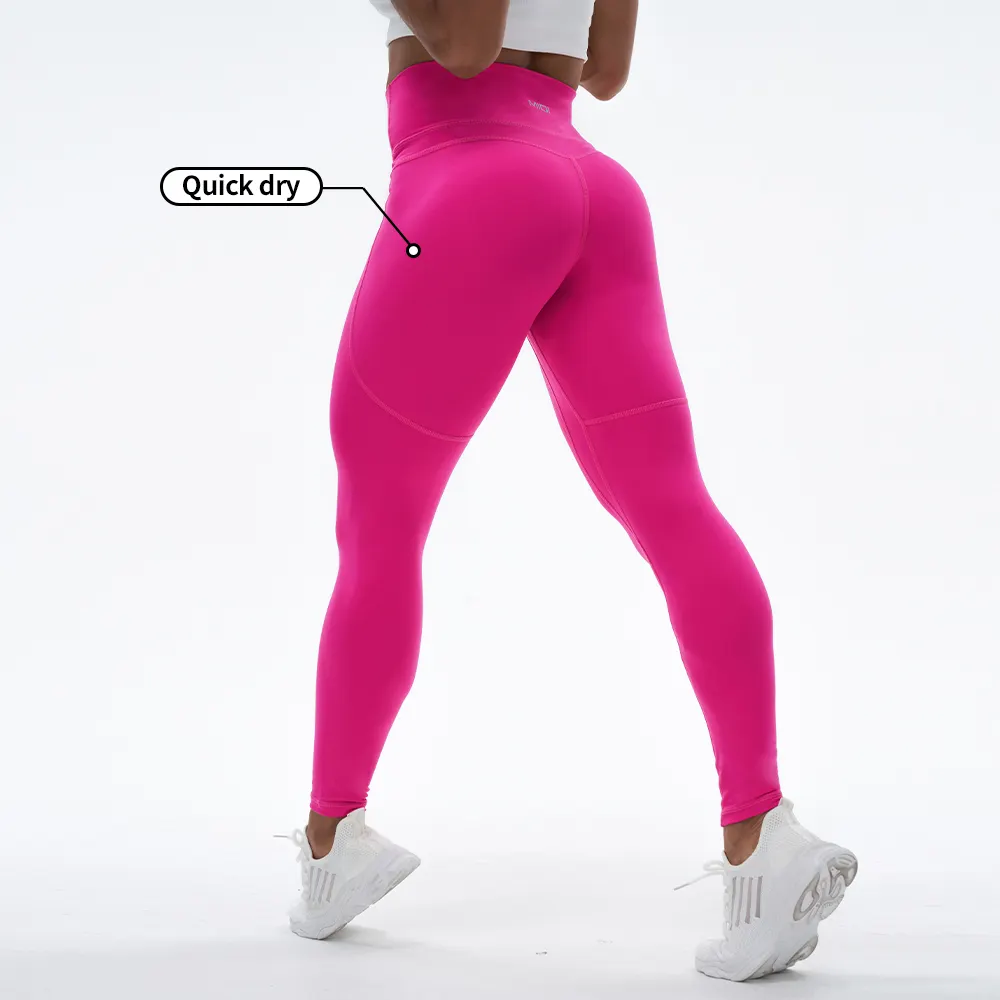 MIQI bright color custom logo outdoor sports high waist tights gym yoga leggings pants