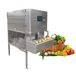 Manufacturer Commercial Automatic Stainless Steel Lemon Persimmon Peach Orange Apple Mango Fruits Peeler Peeling Machine