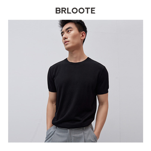 Brloyte produttori Custom Designer abbigliamento moda <span class=keywords><strong>uomo</strong></span> semplice t-Shirt piatta macchina comoda estiva elastica cotone t-Shirt - Product Image 4