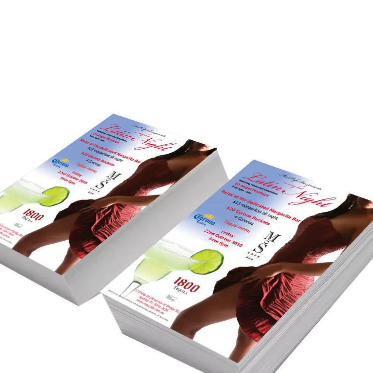 Mini papel a5 personalizado de alta calidad, servicio de impresión de publicidad de folleto personal