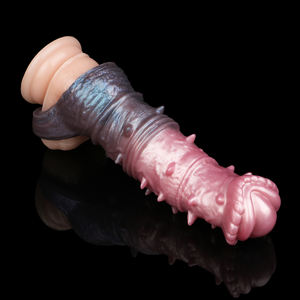 Fantasy Mutiertes Monster Spiked Horse Penis Kondom Silikon Männlicher Penis Ver größerer Verlängern Verdicken Paar Sex Leben Adult Sexspielzeug - Product Image 5