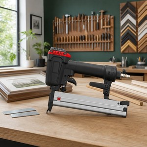Clavadora y Grapadora Neumática 2 en 1 <span class=keywords><strong>de</strong></span> 18 Ga. <span class=keywords><strong>para</strong></span> Aluminio F32, Modelo 9032, con Escape Multidireccional, Semiprofesional, 1 Año <span class=keywords><strong>de</strong></span> Garantía, <span class=keywords><strong>para</strong></span> <span class=keywords><strong>Madera</strong></span> - Product Image 5