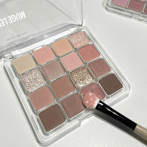 MUGELEEN พาเลทอายแชโดว์ 16 สีสไตล์เกาหลี โทนสีชมพู น้ำตาล ฮันนี่ดิว แมตต์ ชิมเมอร์ <span class=keywords><strong>แต่ง</strong></span><span class=keywords><strong>ตา</strong></span> - Product Image 4