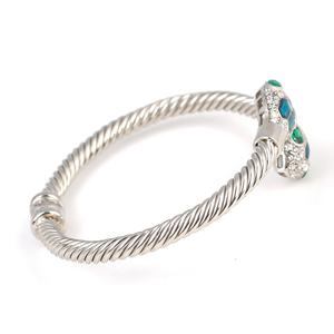 Bracelet pour femme en argent sterling 925, tête de serpent torsadée, fermoir à ressort romantique NUSRET, bijoux turcs - Product Image 4