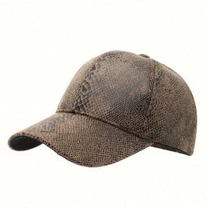 Nouvelle Casquette de Baseball en Cuir PU Printemps-Été 2025 pour Hommes et Femmes, Chapeau de Soleil Tendance Urbaine avec Motif Serpent, Style Sportif - Product Image 5