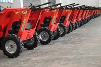 Nouvelle Offre Promotionnelle : Mini Chariot à Benne Étroite Économique, Livraison Gratuite, Certifié EPA CE Euro5, Brouette Portable à Transmission Hydraulique Gauche