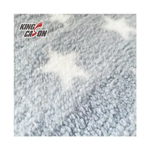 Kingcason Hot Sale High quality Factory Wholesale Good Service Customized Printed One Side Sherpa Fleece Fabric For Pillow