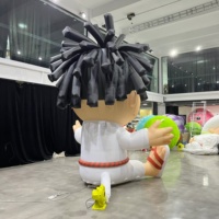 Réplique de mascotte gonflable de personnage de dessin animé pour garçon, en tissu Oxford, imperméable, durable, pour la publicité et la décoration, avec ventilateur intégré, personnalisable