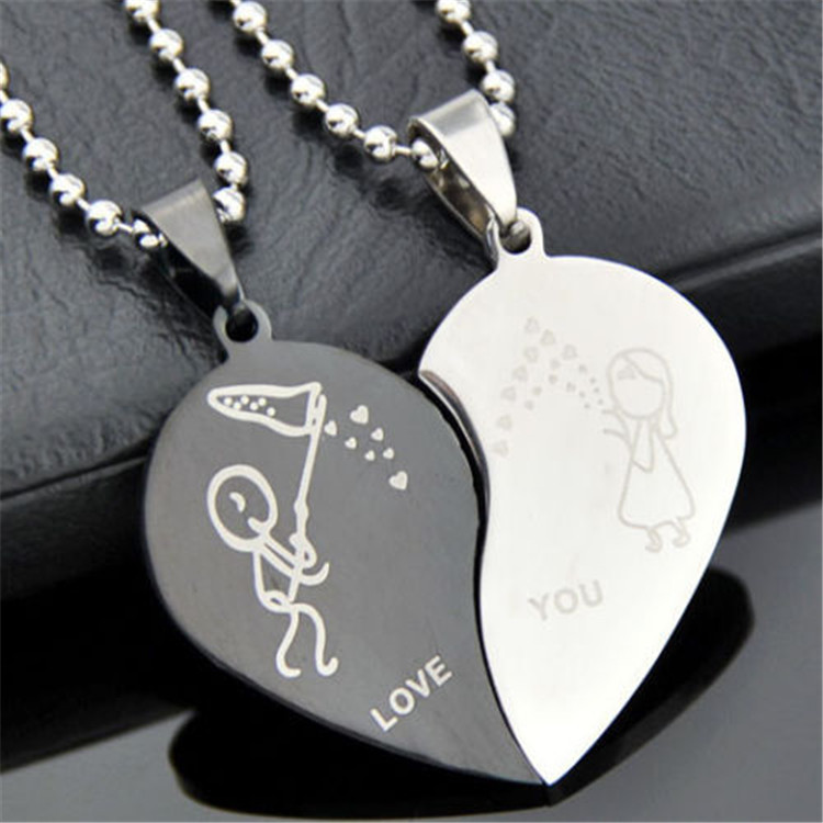 Collana con pendente piuma Marlù in acciaio unisex 13CO0154-M – JOY Gioielli
