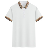 Chemise Polo d'été pour homme, unie, à manches courtes, col à revers, style Business Casual, luxe léger, respirante et polyvalente