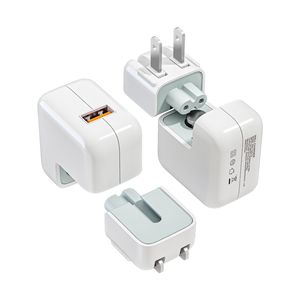 Nuevo cargador plegable USB estándar estadounidense de 12W compatible con enchufes de carga para teléfonos móviles Samsung y Apple (fabricante original) - Product Image 1