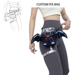 Bas quantité minimale de commande forme animale personnalisée PU fermeture éclair étanche LED sacs de cuisse en gros mode jambières sac Ita - Product Image 3