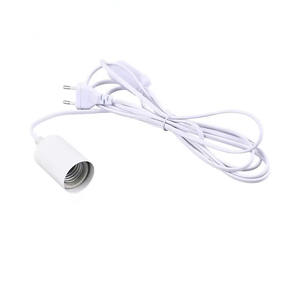 Câble d'extension de cordon d'alimentation pour lampe E27 avec interrupteur, fil pour <span class=keywords><strong>ampoule</strong></span> LED suspendue, support de <span class=keywords><strong>suspension</strong></span> de lampe 3m, prise US/EU - Product Image 1