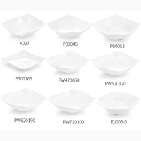 Plat à sauce soja et assiette à sushi en mélamine blanche, design nordique, non toxique et écologique, pour hôtels et restaurants (vente en gros)