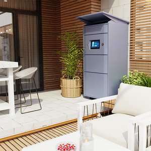 Casier intelligent <span class=keywords><strong>extérieur</strong></span> étanche et durable pour colis, avec panneau solaire pour recharge, pour grossistes, kiosques, laveries et services de livraison - Product Image 5